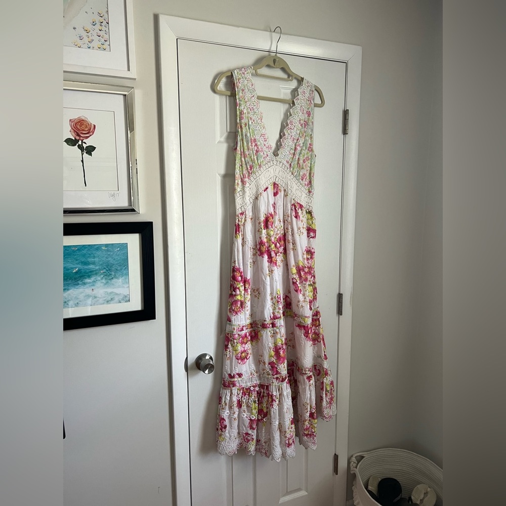 NWOT- Loveshackfancy maxi dress